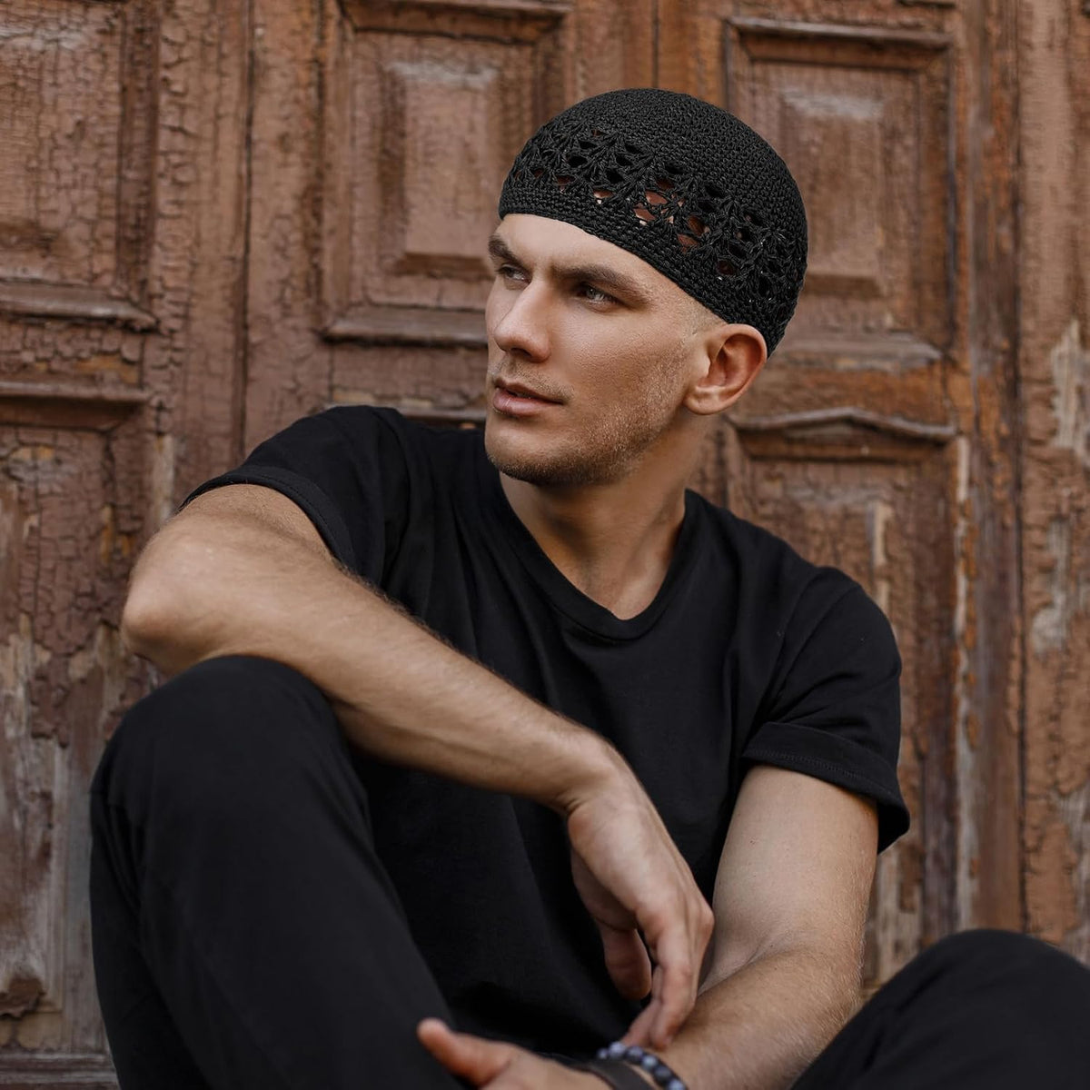 Boyiee Gorros de Punto Kufi Gorro de Ganchillo Gorros de Calavera G...