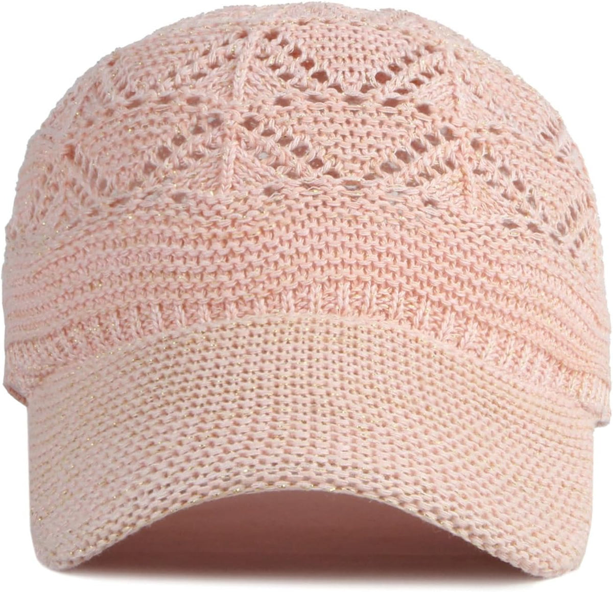 FASHIXD Gorra de béisbol de malla tejida para mujer, de hilo de ver...