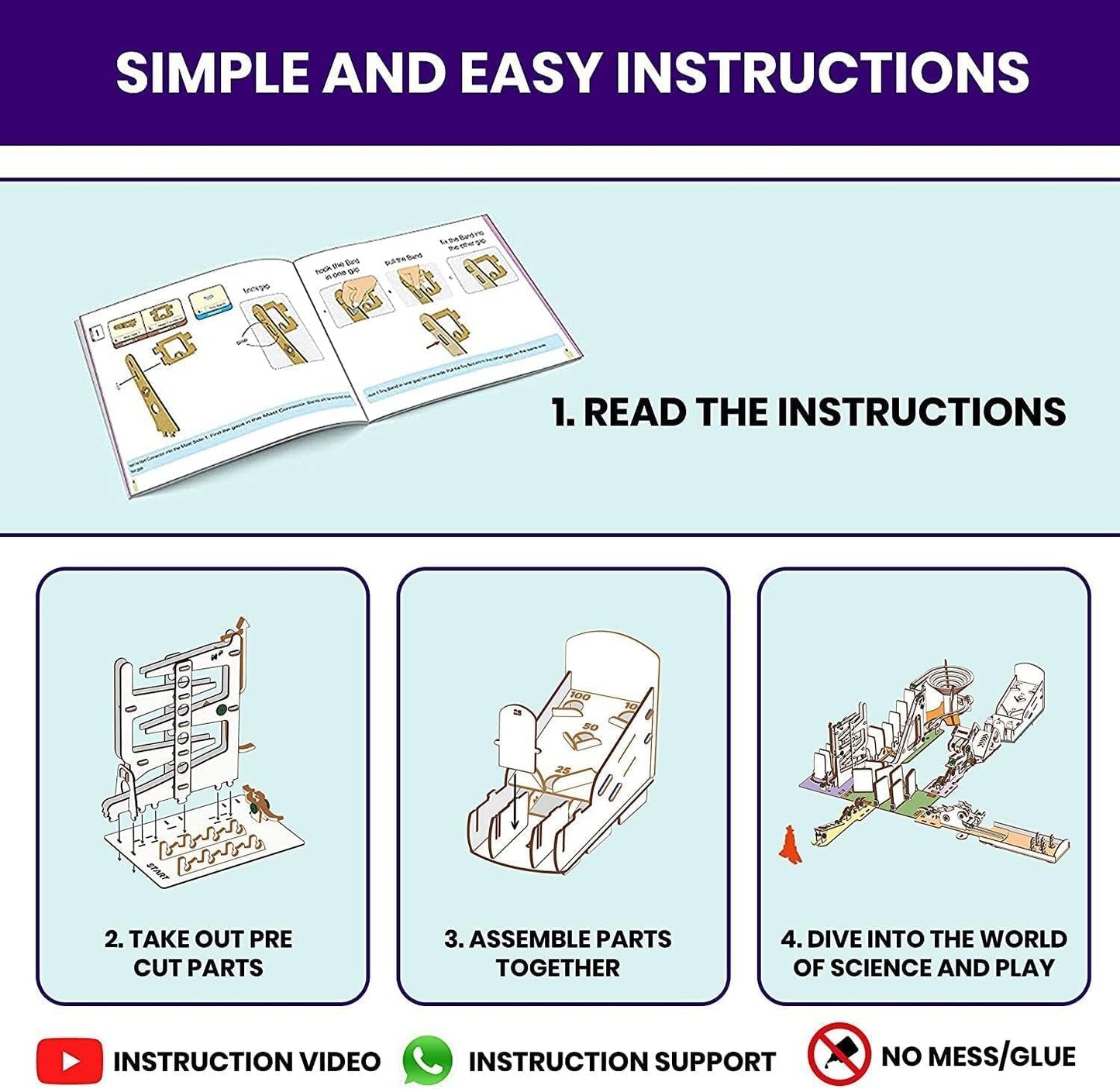 Smartivity Chain Reaction Engineering, Kit de construcción de jugue...