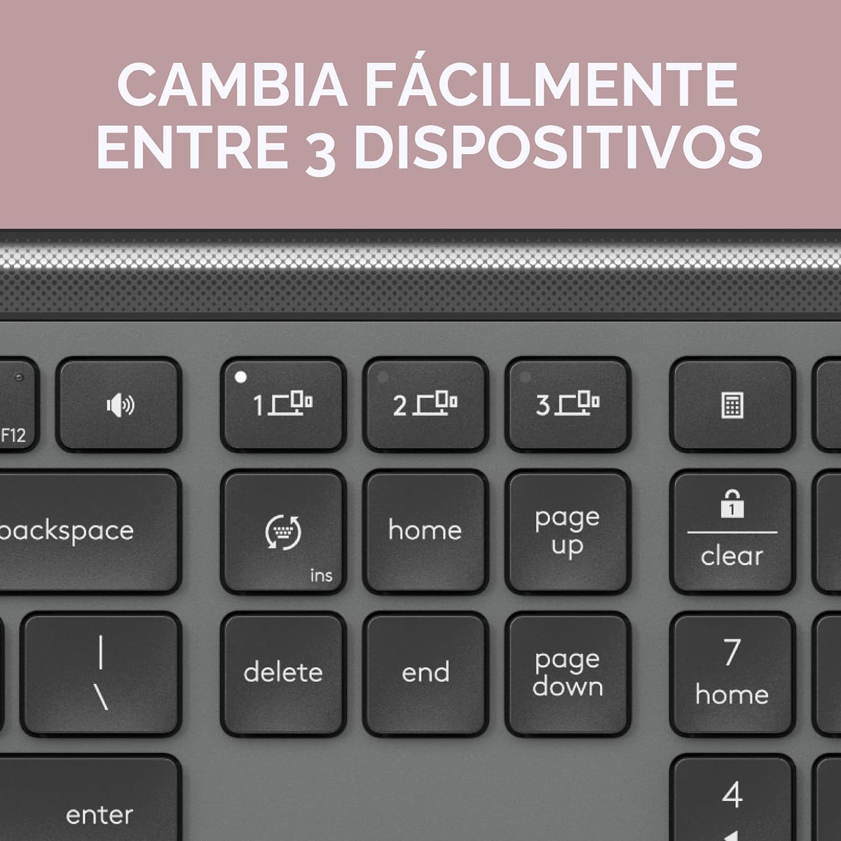 Logitech MK955 Signature Slim - Combo de teclado y mouse inalámbric...