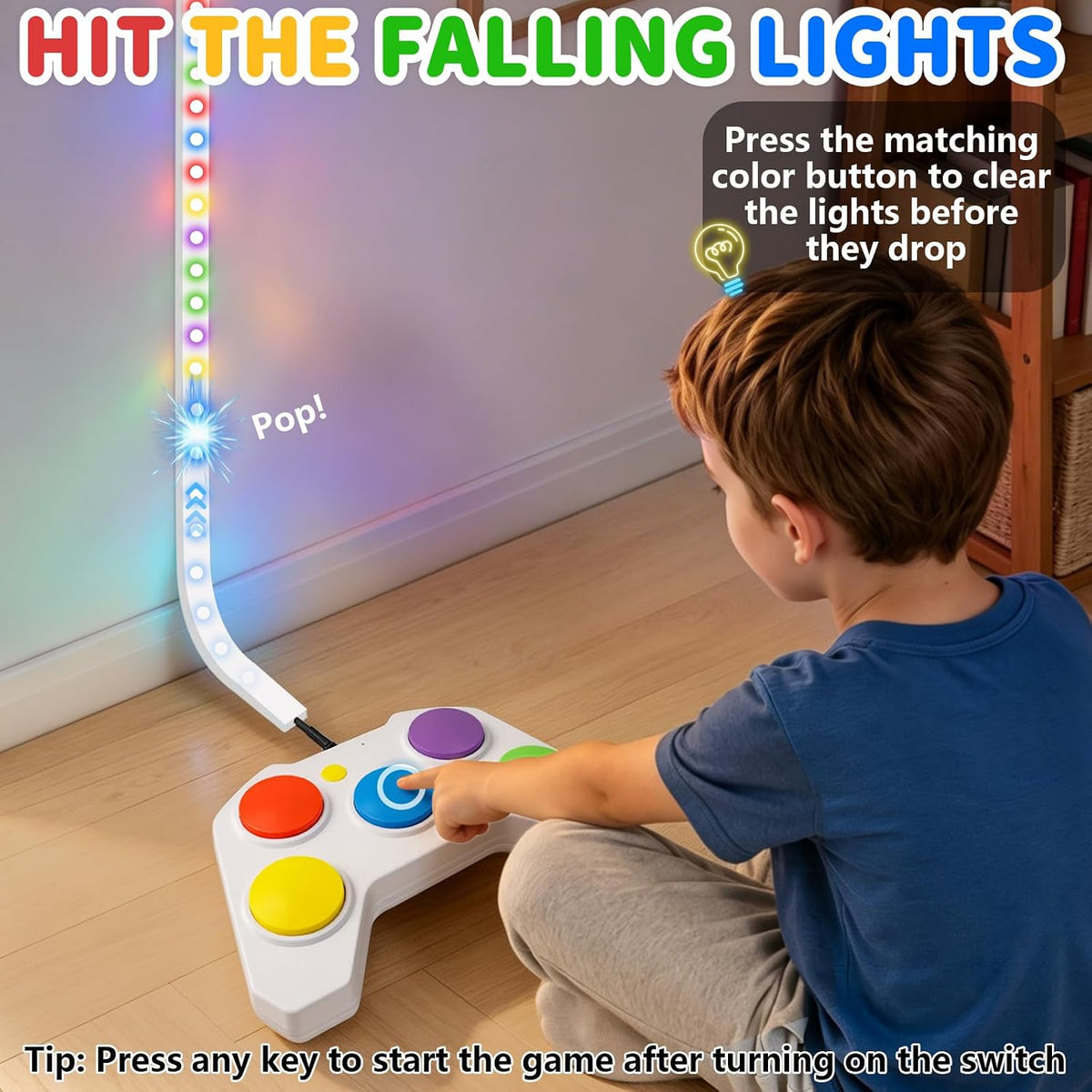 Juego de mano de empuje rápido para niños, juego de reflejos a jueg...