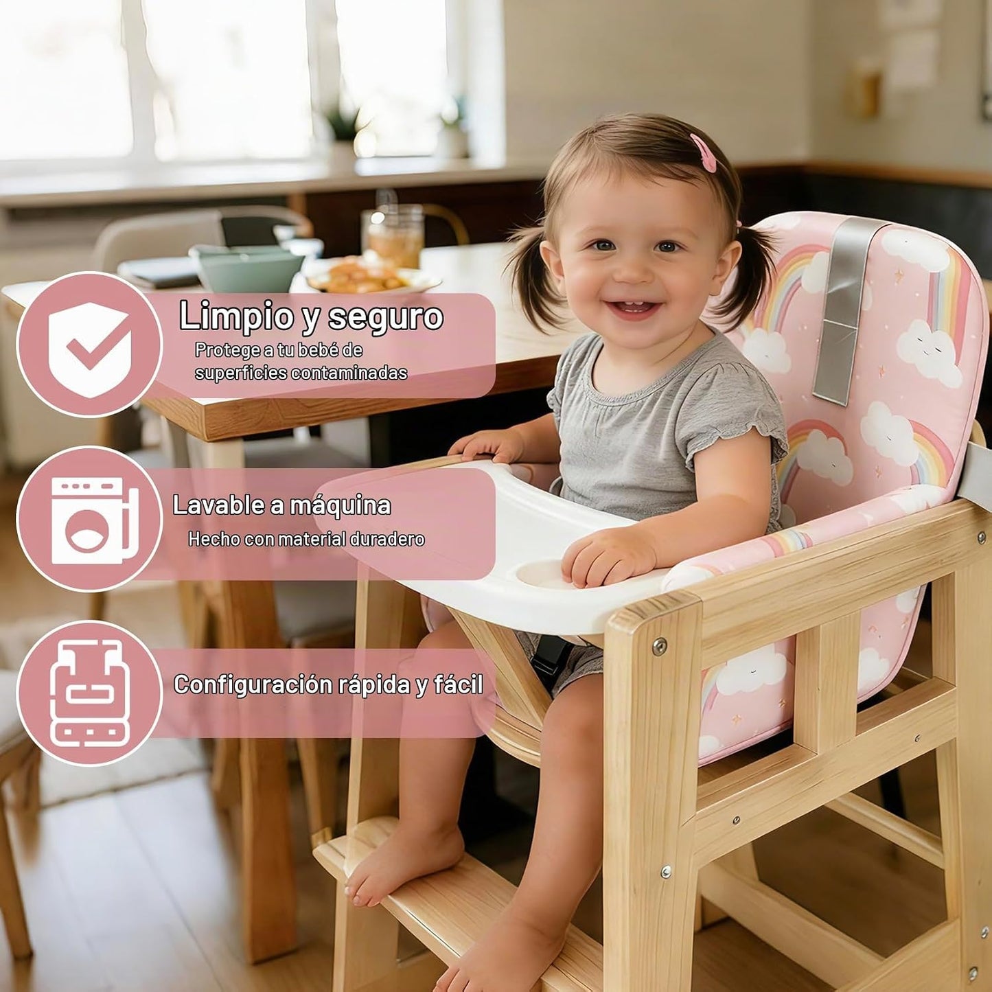 Funda de asiento de carrito de compras para bebé niña y niño, funda...