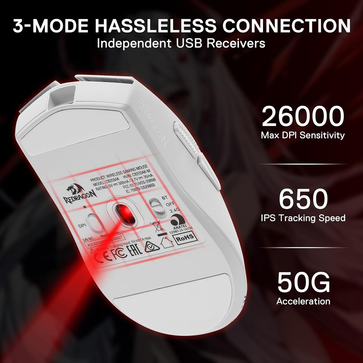 Redragon Eisa - Combo de teclado y mouse anime, K686 PRO SE de 98 t...