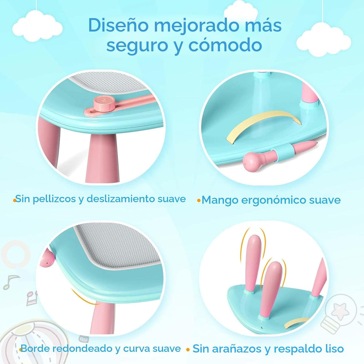 Kikidex - Juguetes para niños de 1 a 3 años, tablero magnético de d...