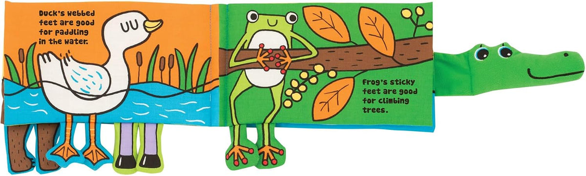 Melissa &amp; Doug Libro de actividades suaves - Los pies de quién,...