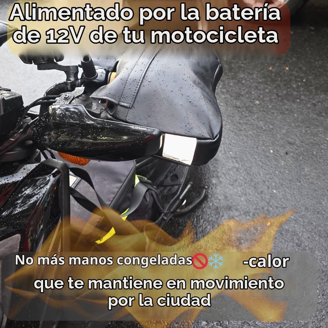 Manoplas de manillar de motocicleta con calefacción de 12 V \u2013...