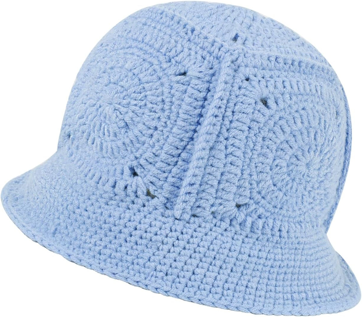 kozinu Sombrero de pescador de ganchillo para mujer, gorro de punto...