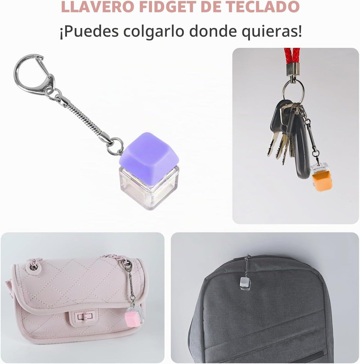 Juguete antiestrés con teclado de 12 piezas, juguete para aliviar e...