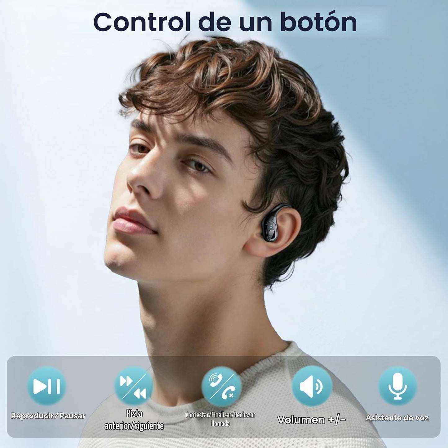 occiam Auriculares inalámbricos Bluetooth con cancelación activa de...
