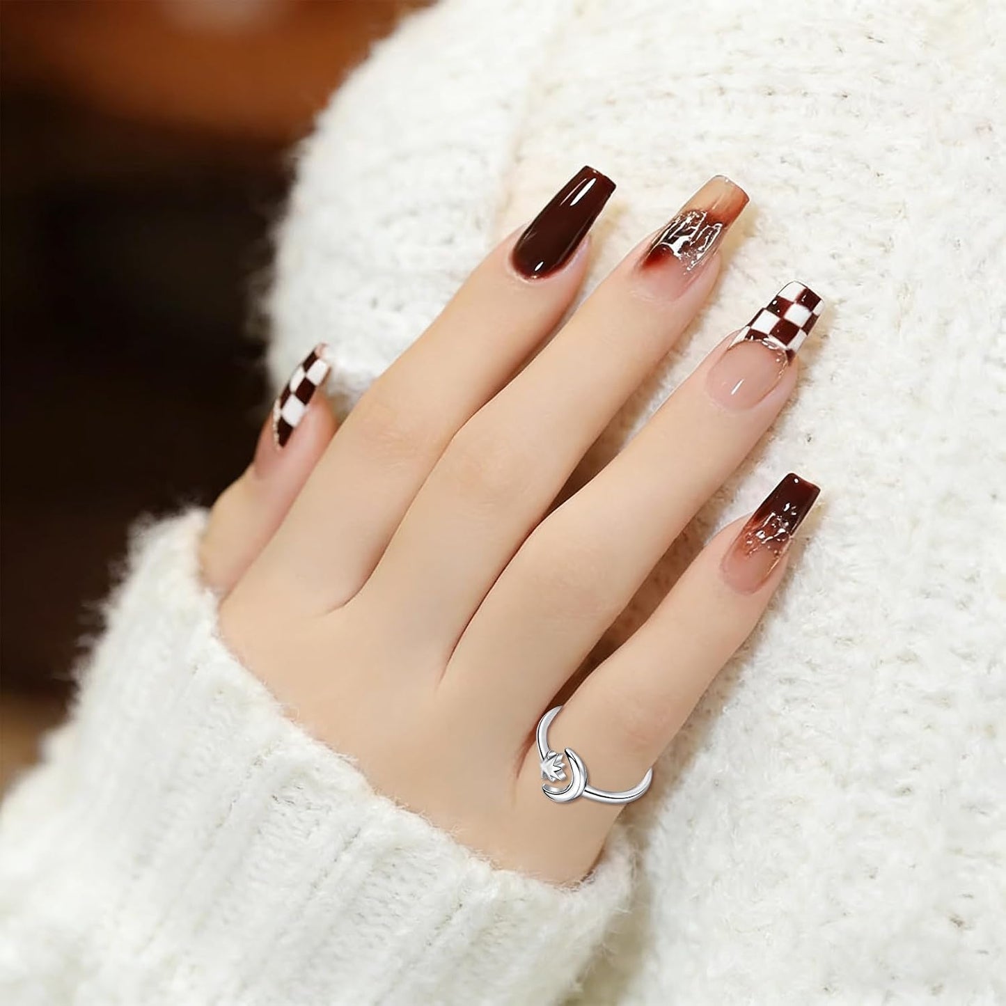 JFORYOU - Anillos para dedos del pie para mujer, anillos ajustables...