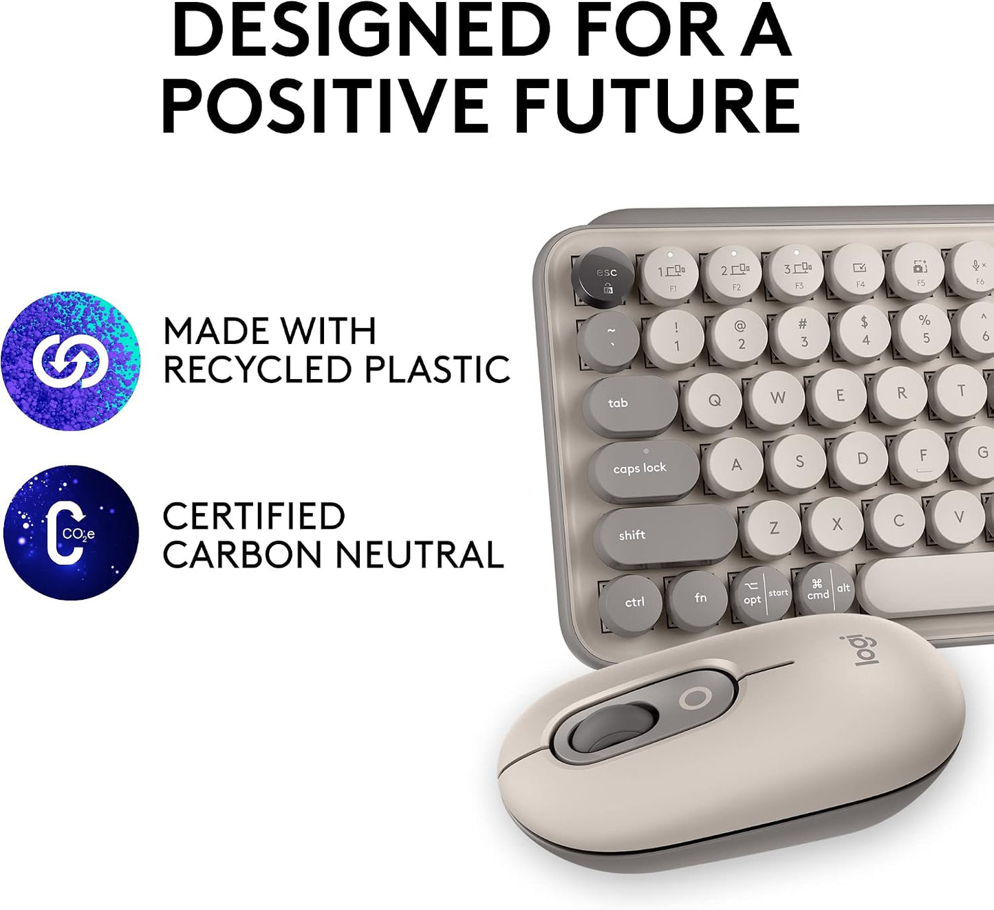 Logitech POP Keys + POP Mouse Conjunto de teclado inalámbrico y mou...
