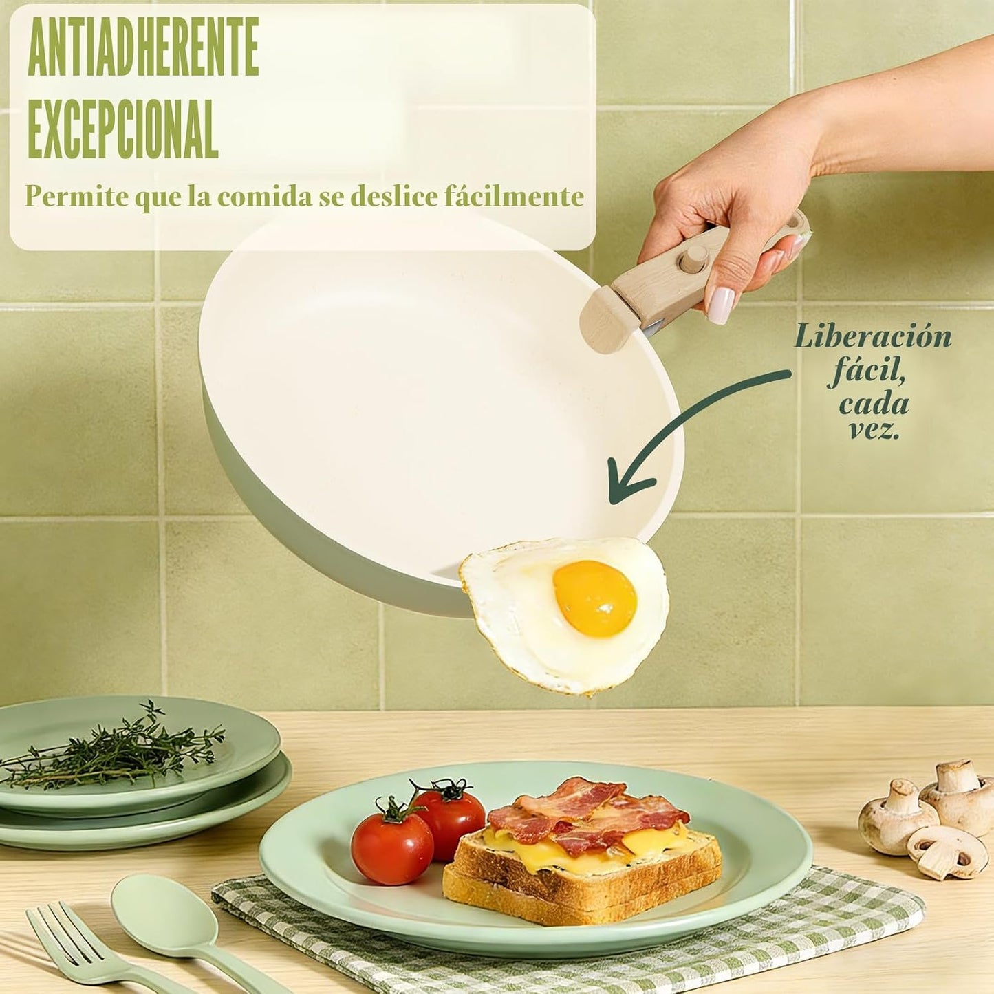 Umite Chef Juego de ollas y sartenes antiadherentes, 21 piezas de u...