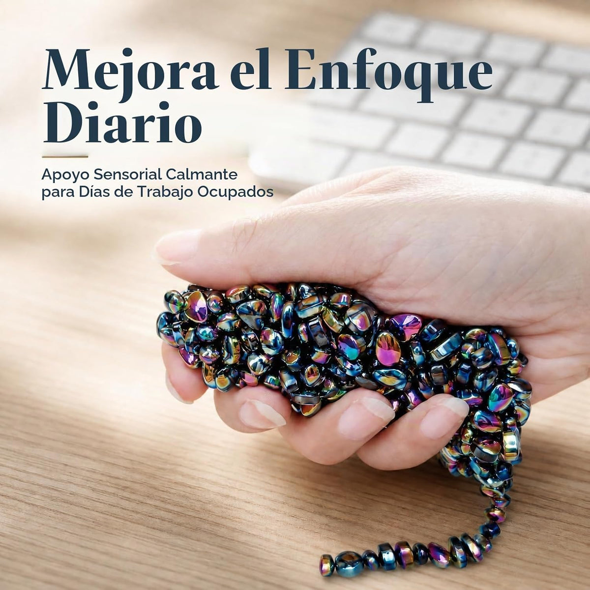 550 piezas de masilla de cuentas de ferrita, juguete sensorial de |...