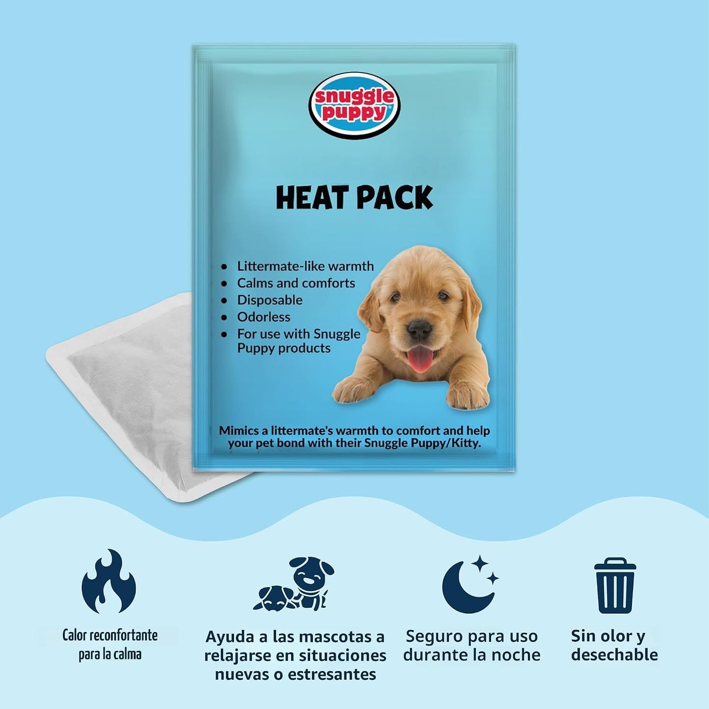 Original Snuggle Puppy - Juguete para cachorros con latido del cora...