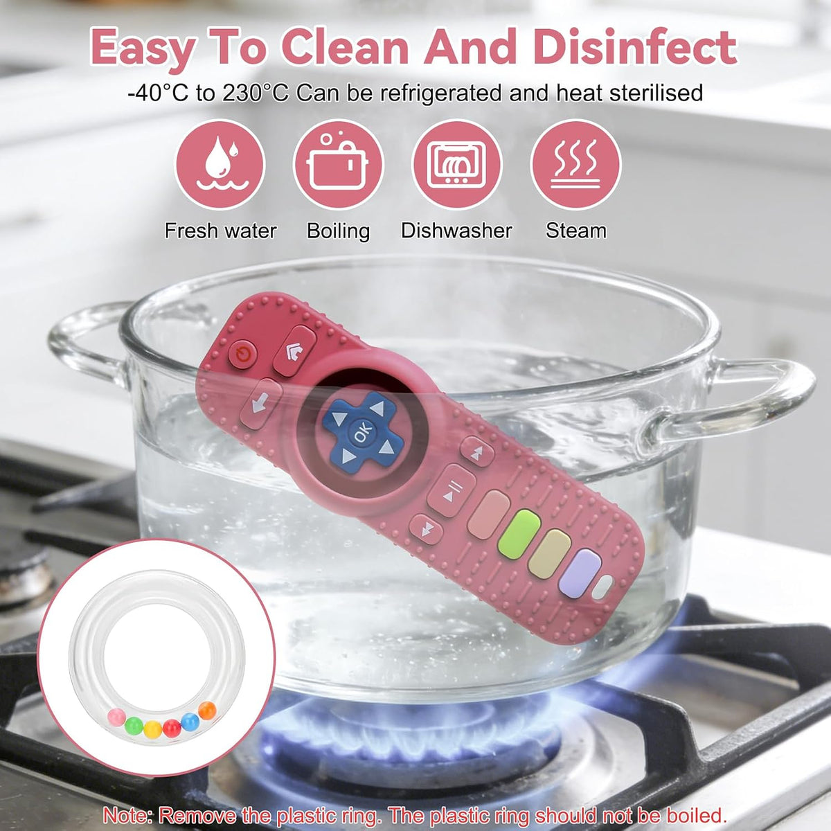 Suhunide Baby Rattles - Juguetes de dentición para bebés de 3 a 6 m...