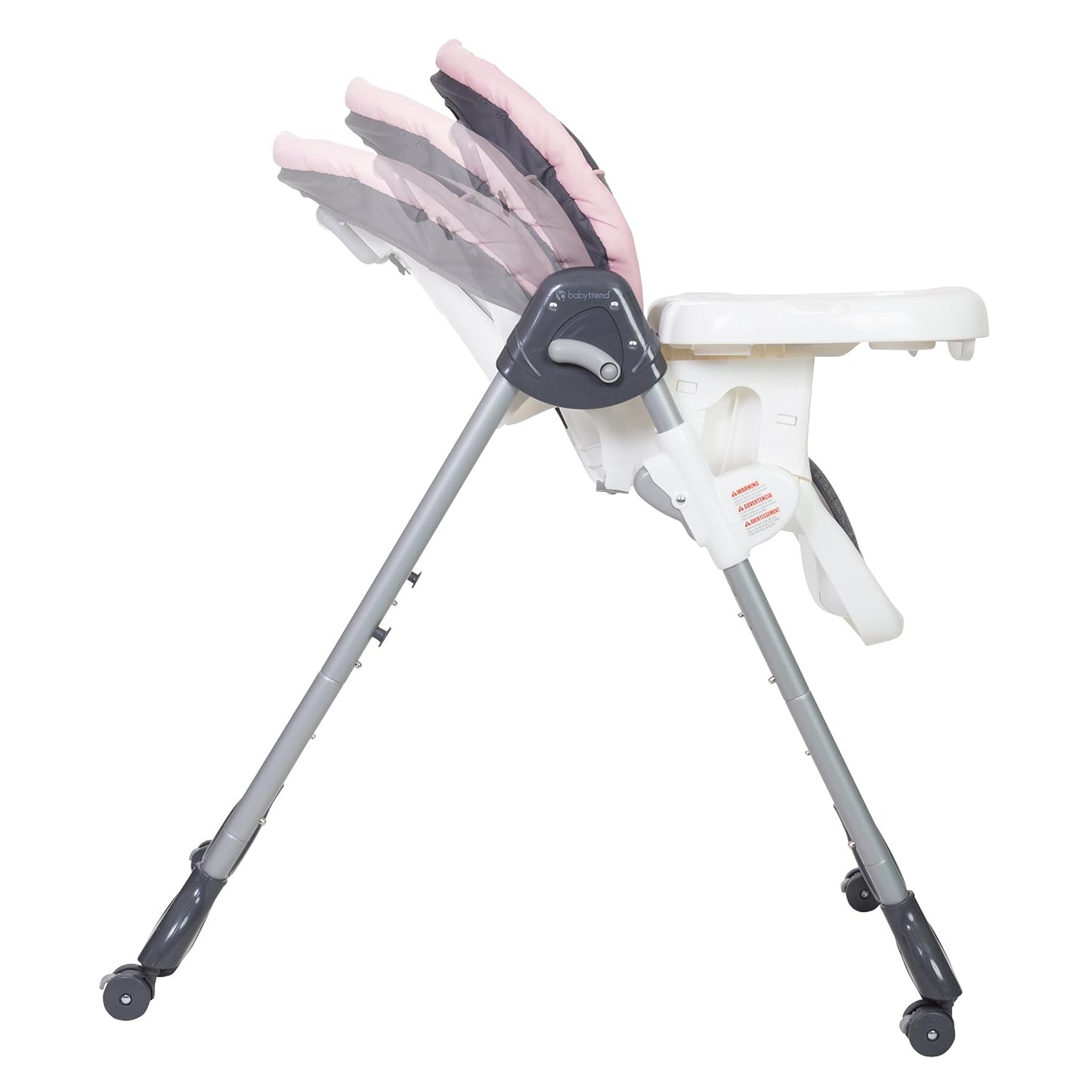 Baby Trend Dine Time - Silla alta 3 en 1, color rosa claro | Arnés...