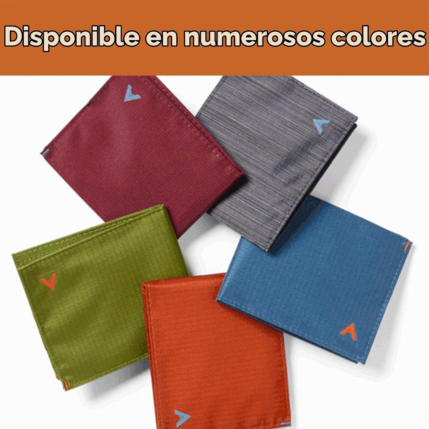 Allett Billetera híbrida para tarjetas, bloqueo RFID, plegable, del...