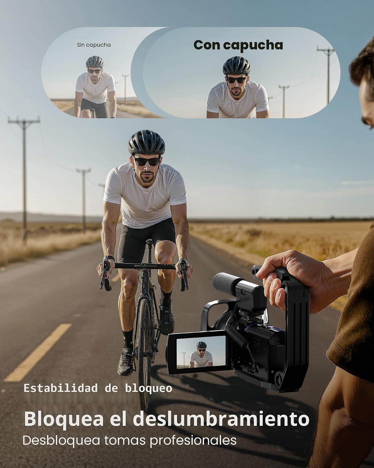 Videocámara 5K, cámara de video BREGOO UHD 64MP para vlogging en Yo...