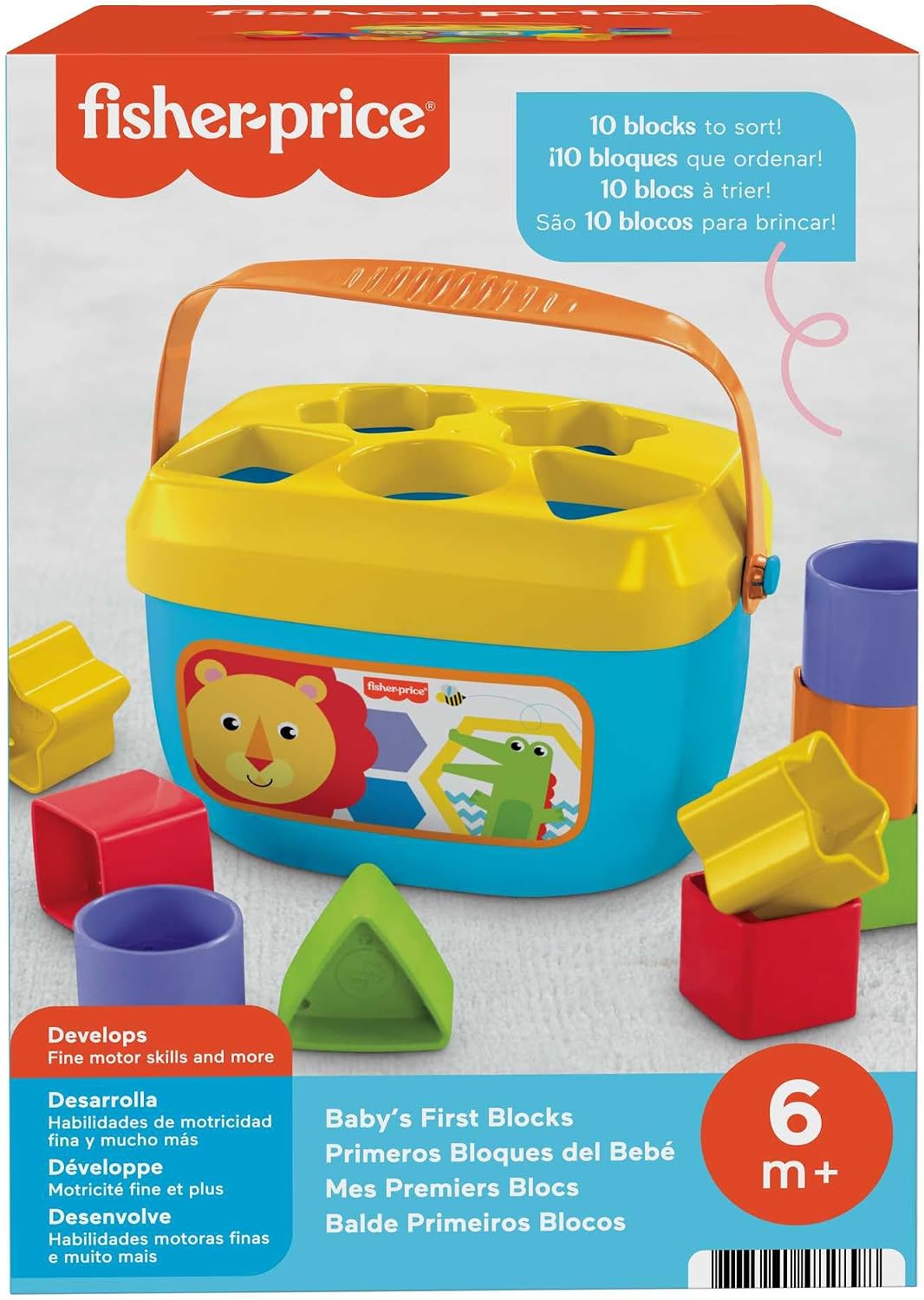 Juego de bloques para bebés Baby's First Blocks de Fisher Price...