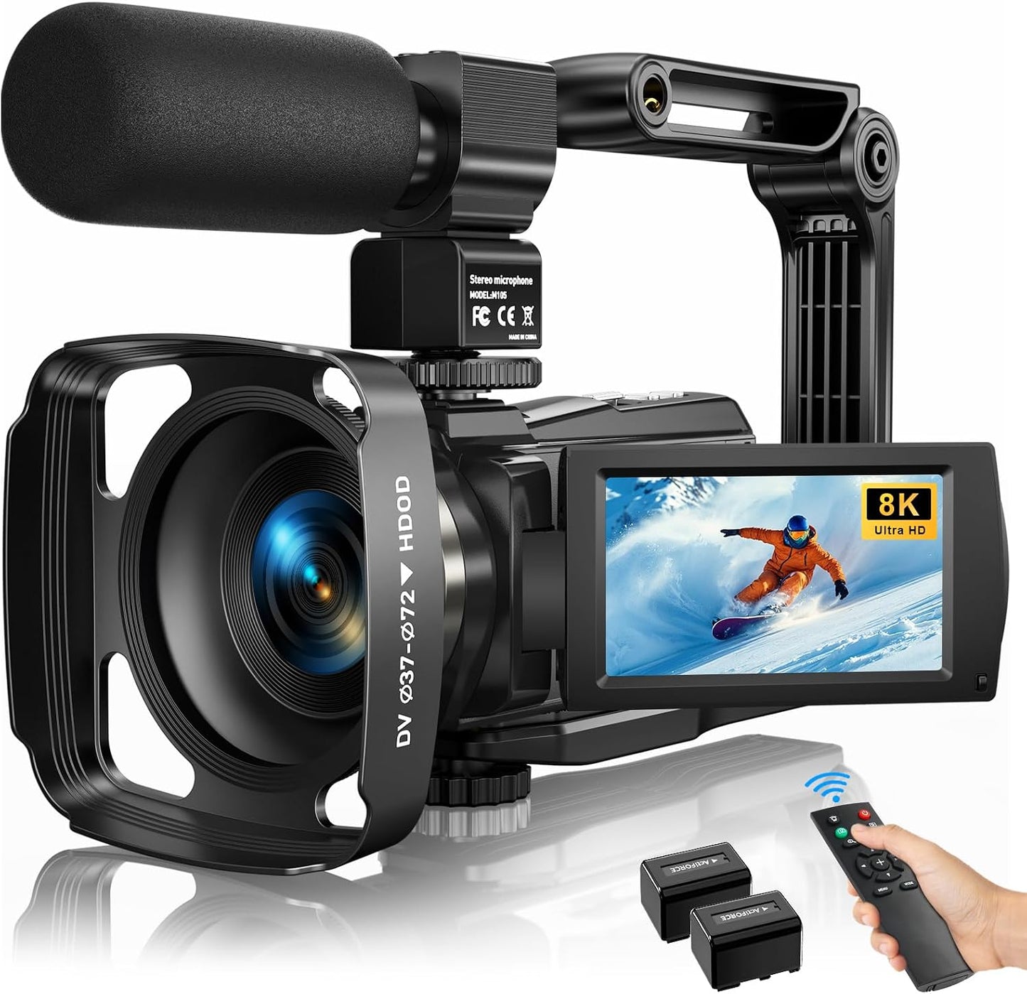 Videocámara 8K 2025 Última Cámaras de Video Ultra HD de 88MP WiFi C...