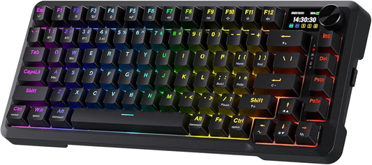 Redragon K724 PRO Teclado inalámbrico para juegos con junta de 81 t...