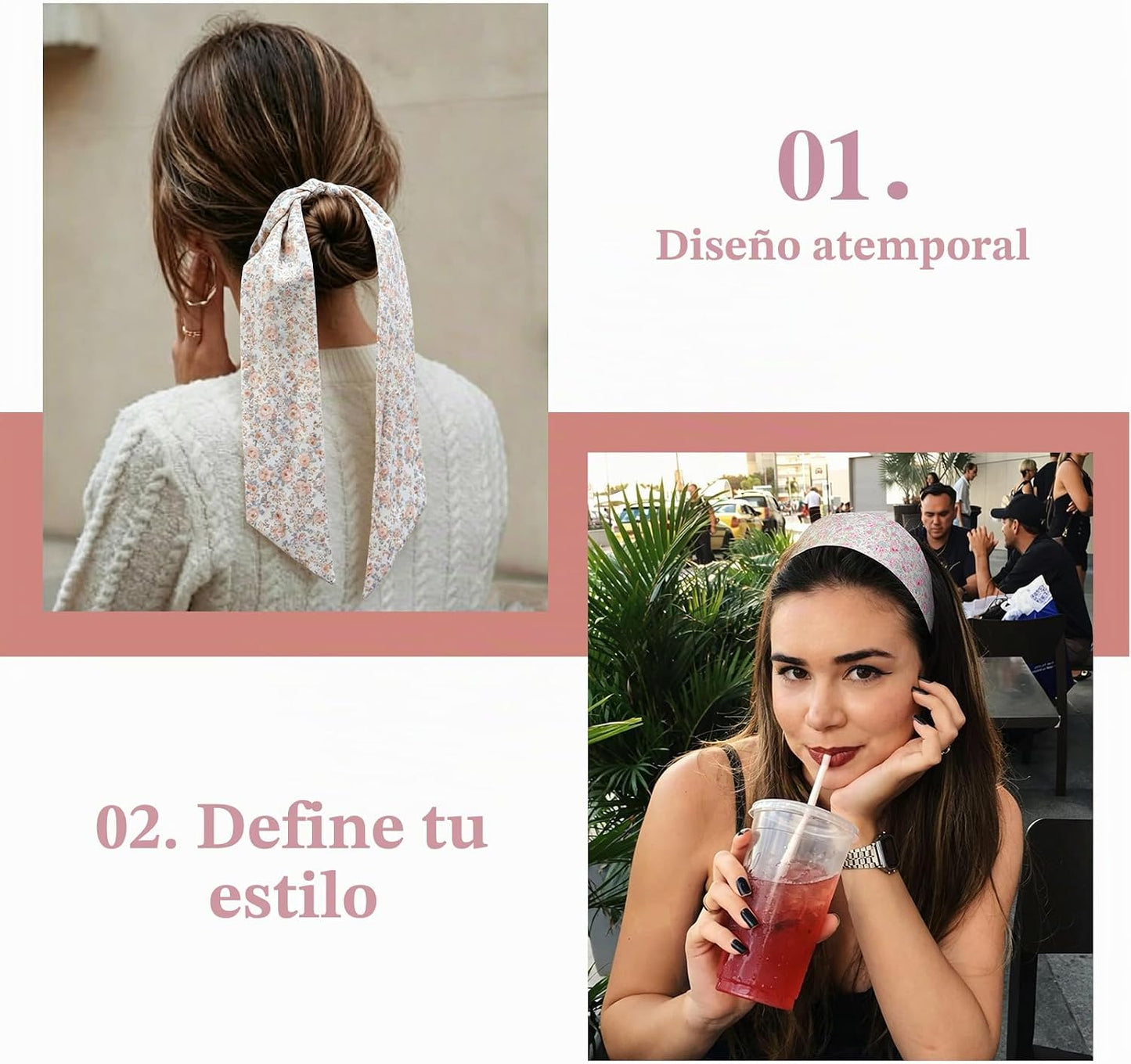 TEBIEKOY 4 bufandas de moda para mujer, bufandas multifuncionales b...