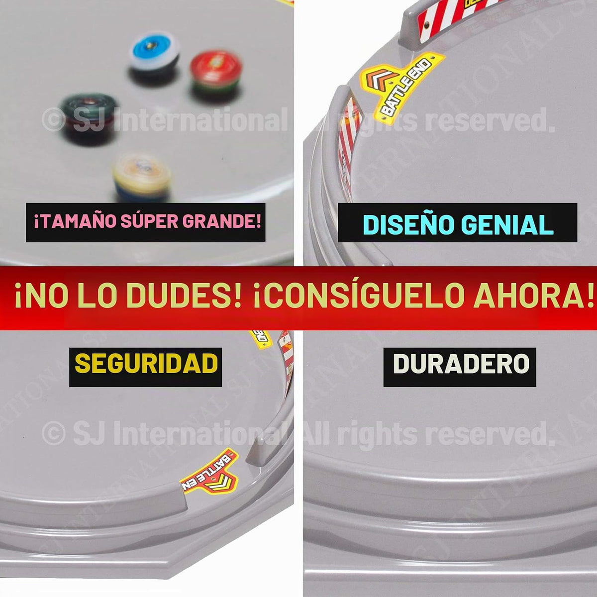 TOYMECA Decagon Battling Tops Stadium, arena grande de 25 pulgadas...