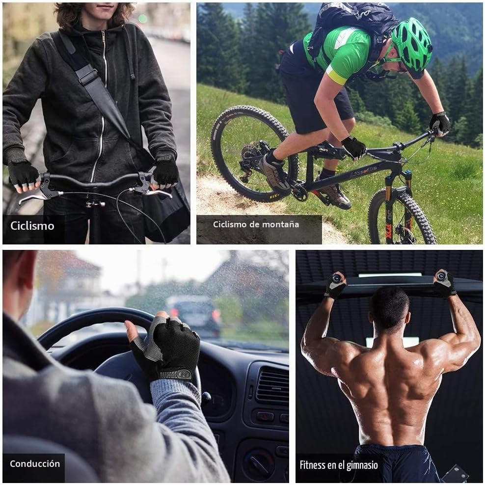 Accmor Guantes de ciclismo para hombres y mujeres, guantes de cicli...