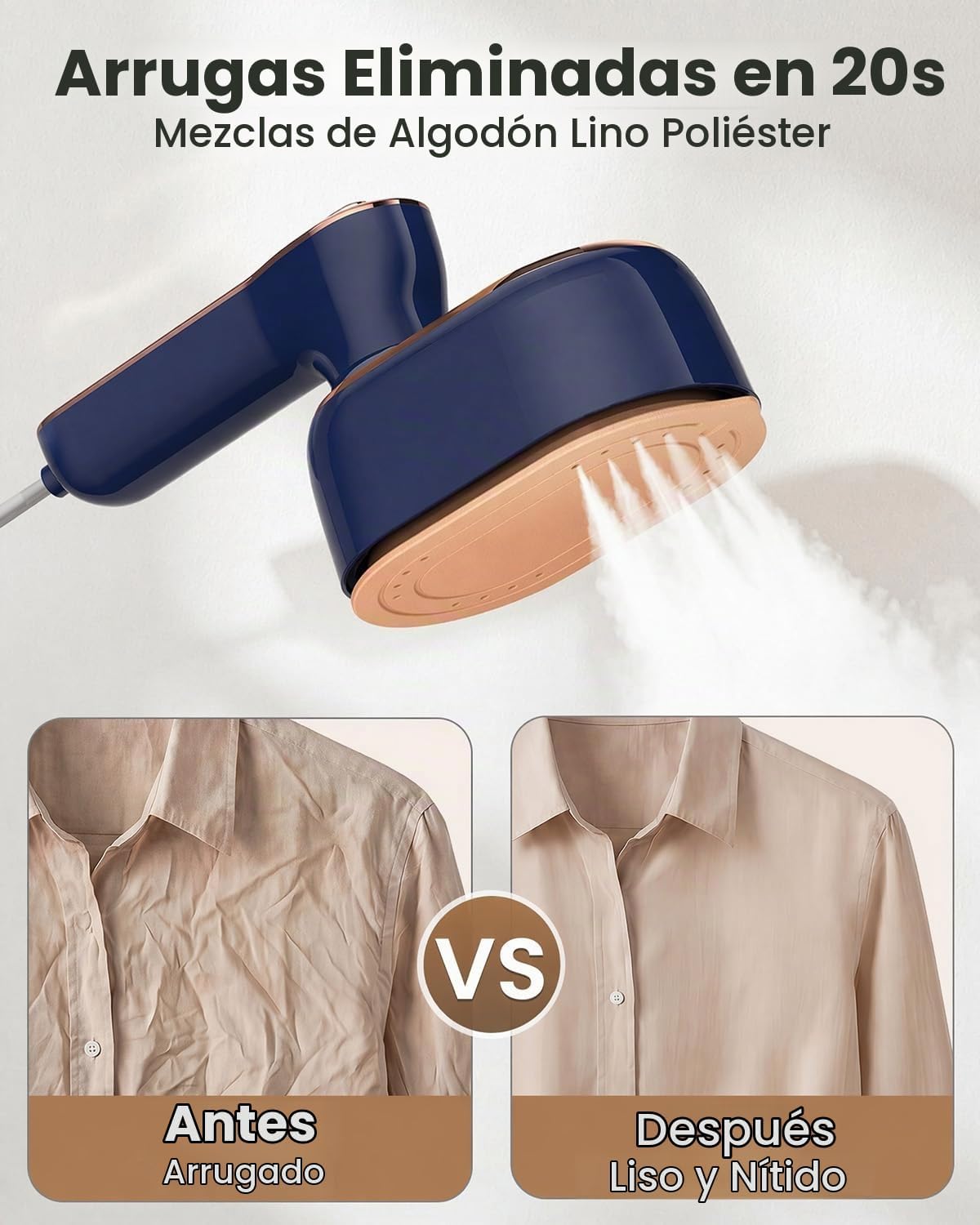 Vaporizador de hierro para ropa, vaporizador de ropa de viaje con m...
