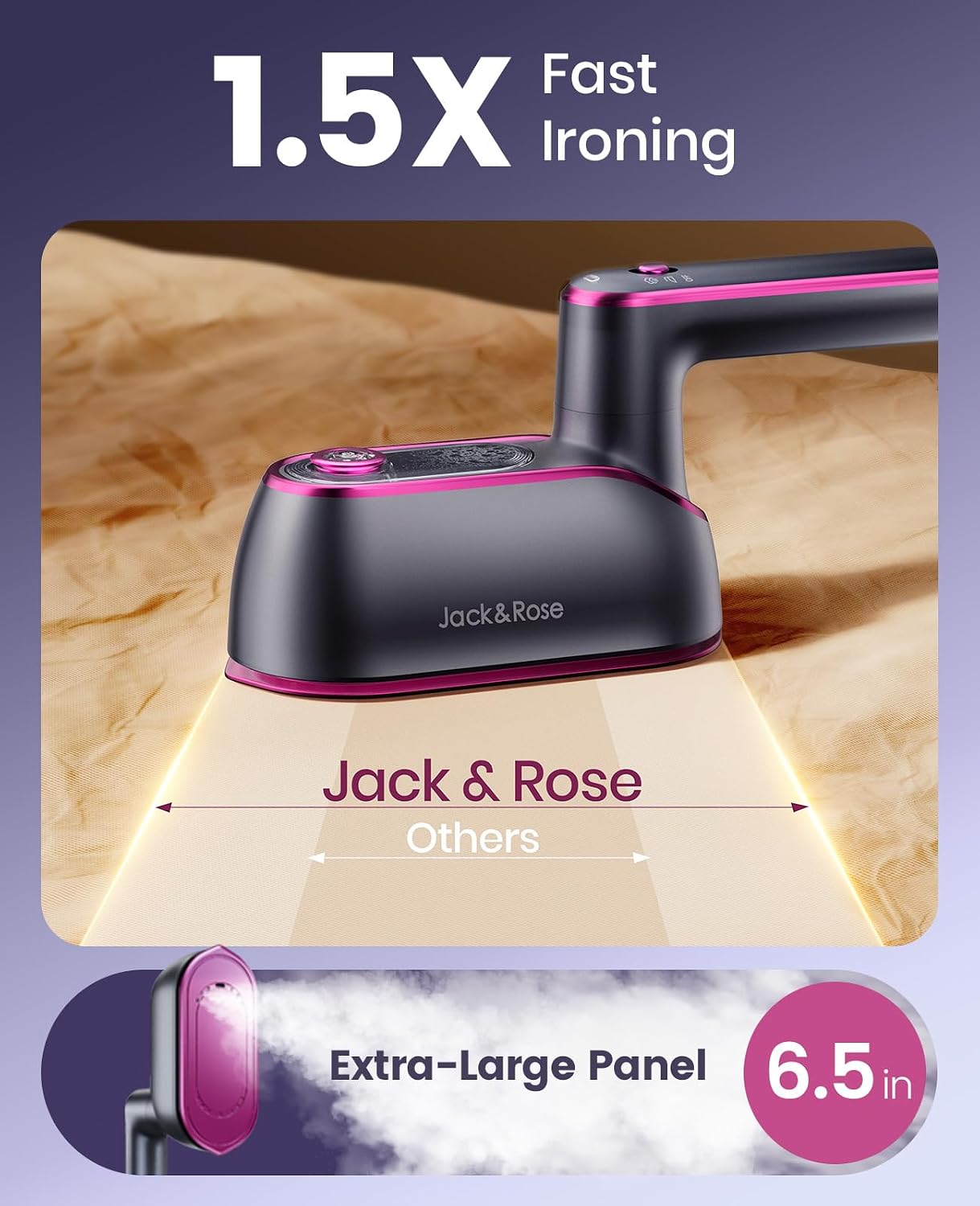 Jack &amp; Rose Plancha de Vapor para Viajes para Ropa, Plancha de...