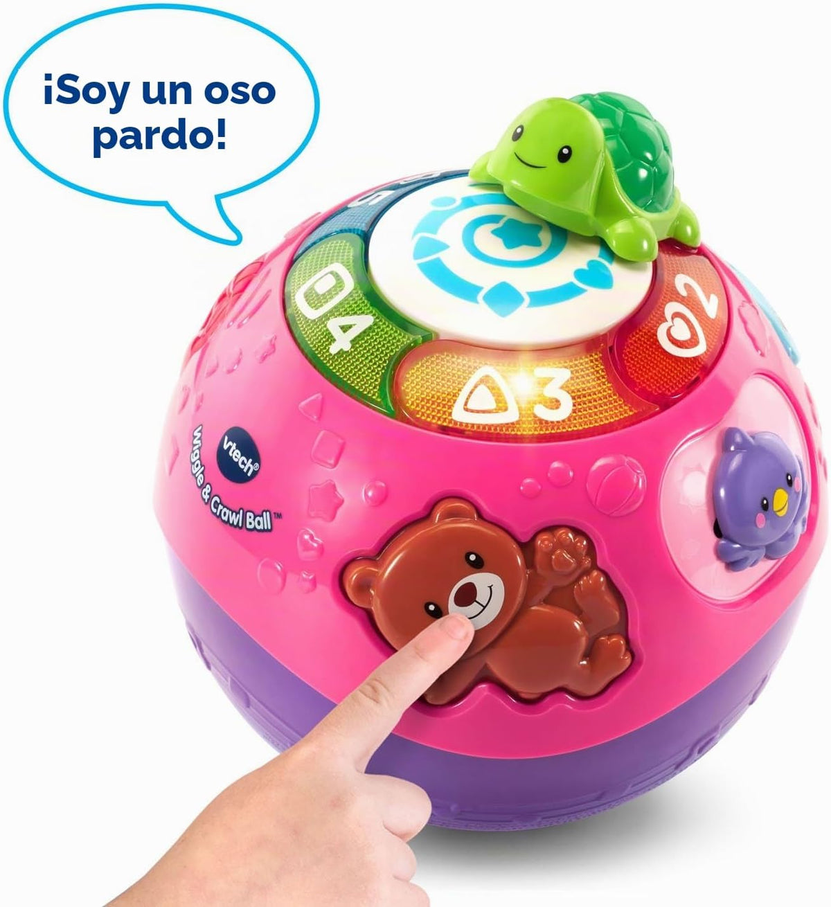 VTech Wiggle and Crawl Ball, morado
