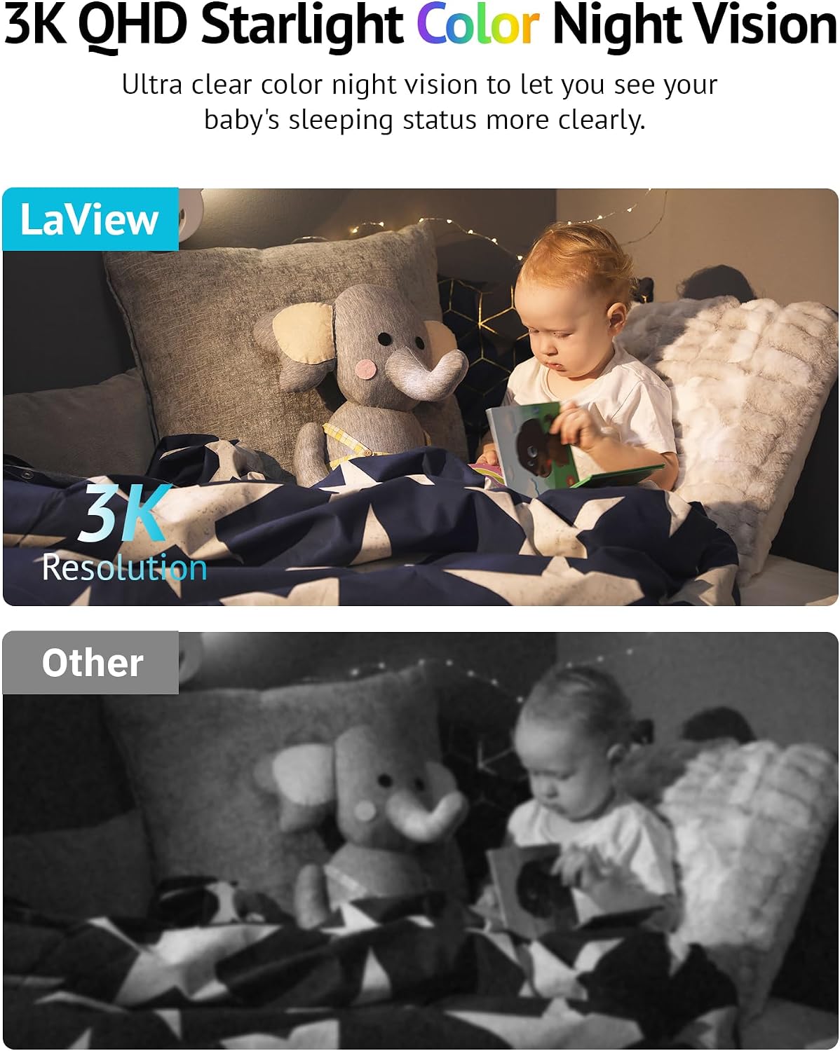 LaView Cámaras 3K de 5MP para Seguridad del Hogar en Interiores, Cá...