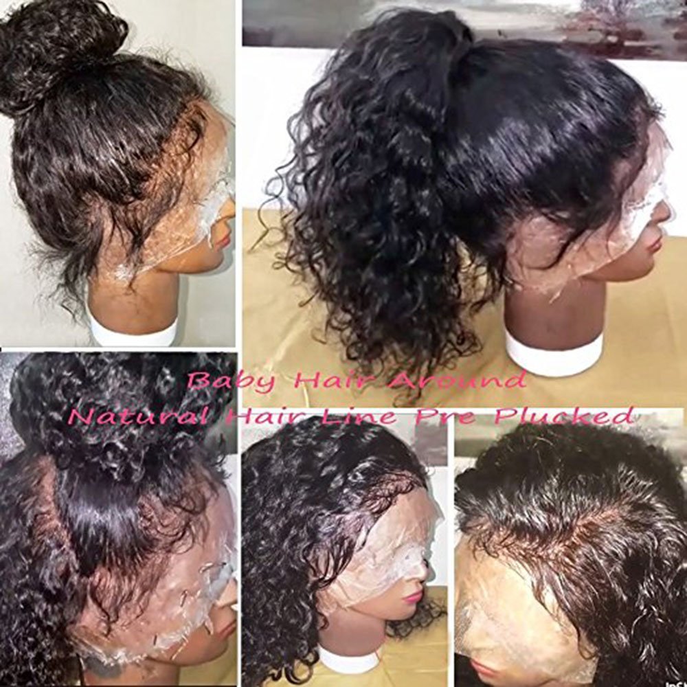 Pelucas de pelo humano de encaje completo para las mujeres negras,...