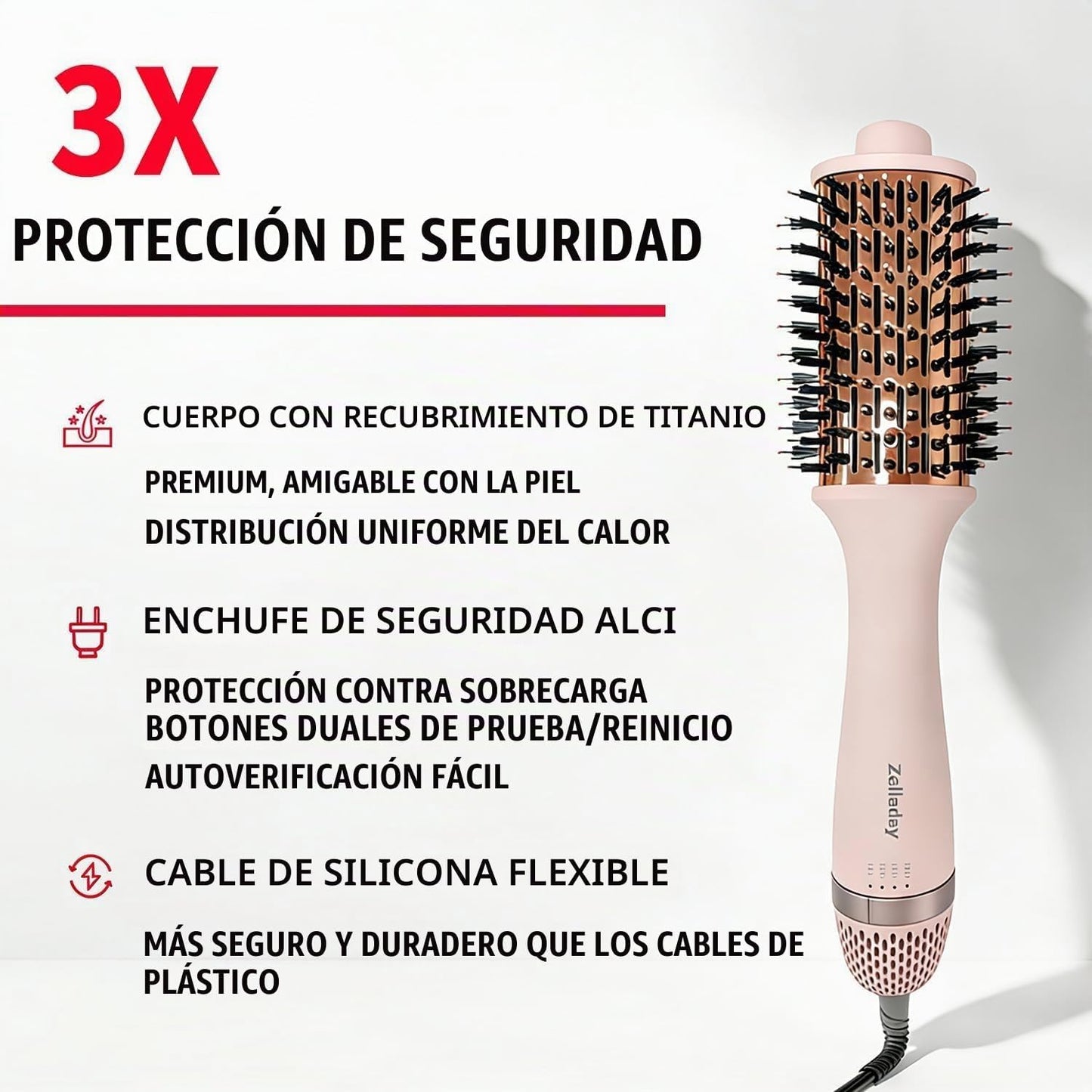 DISSTAR Cepillo secador de pelo de 110,000 rpm, secado 3 veces más...