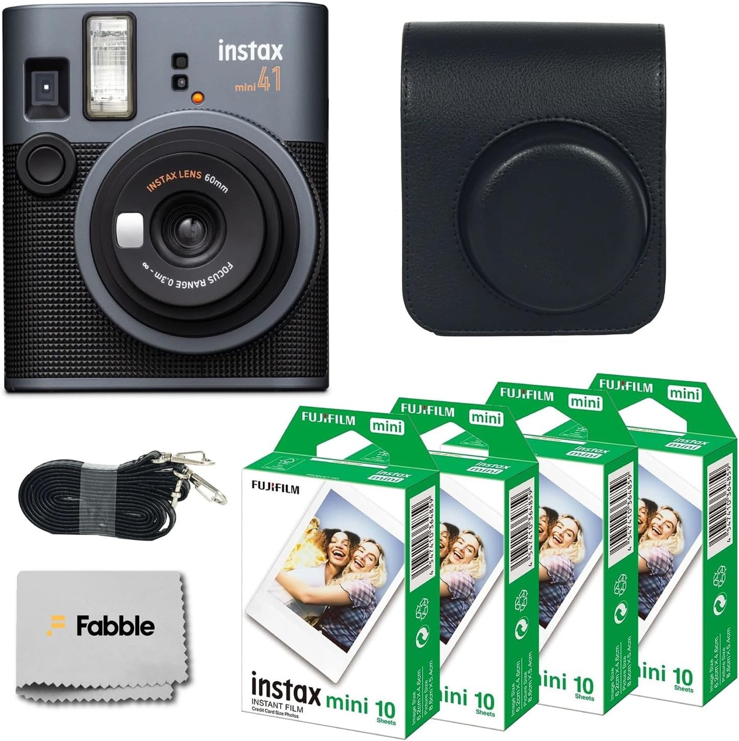 Fujifilm Instax Mini 41 Paquete de cámara de película instantánea c...