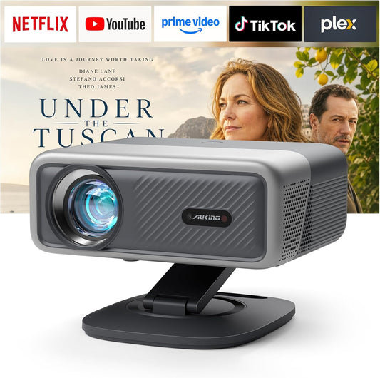 [Ahora con Netflix y 4700 ANSI] Proyector 4K con WiFi y Bluetooth,...