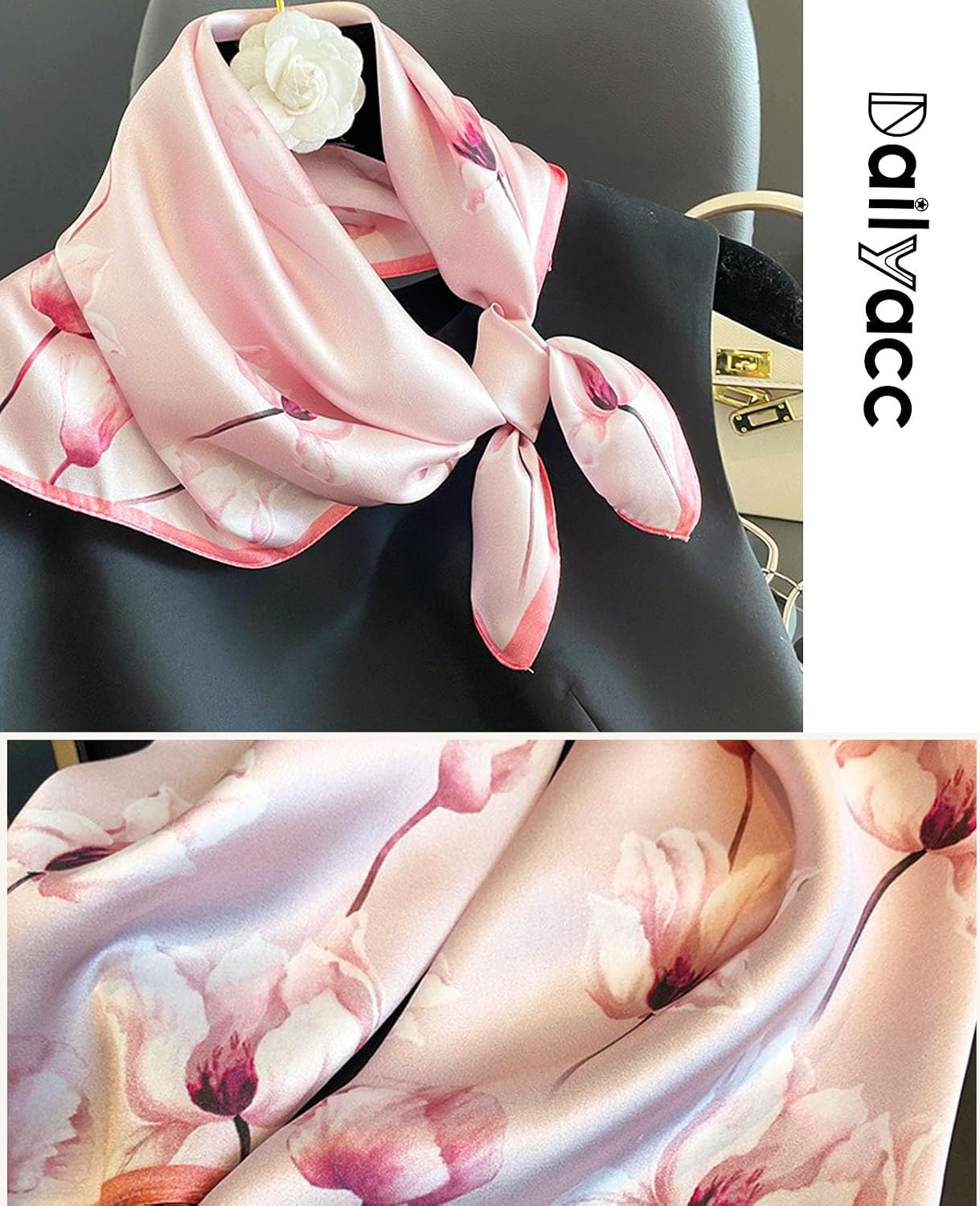 Dailyacc Bandanas de pelo para mujer Bufanda ligera de moda para el...