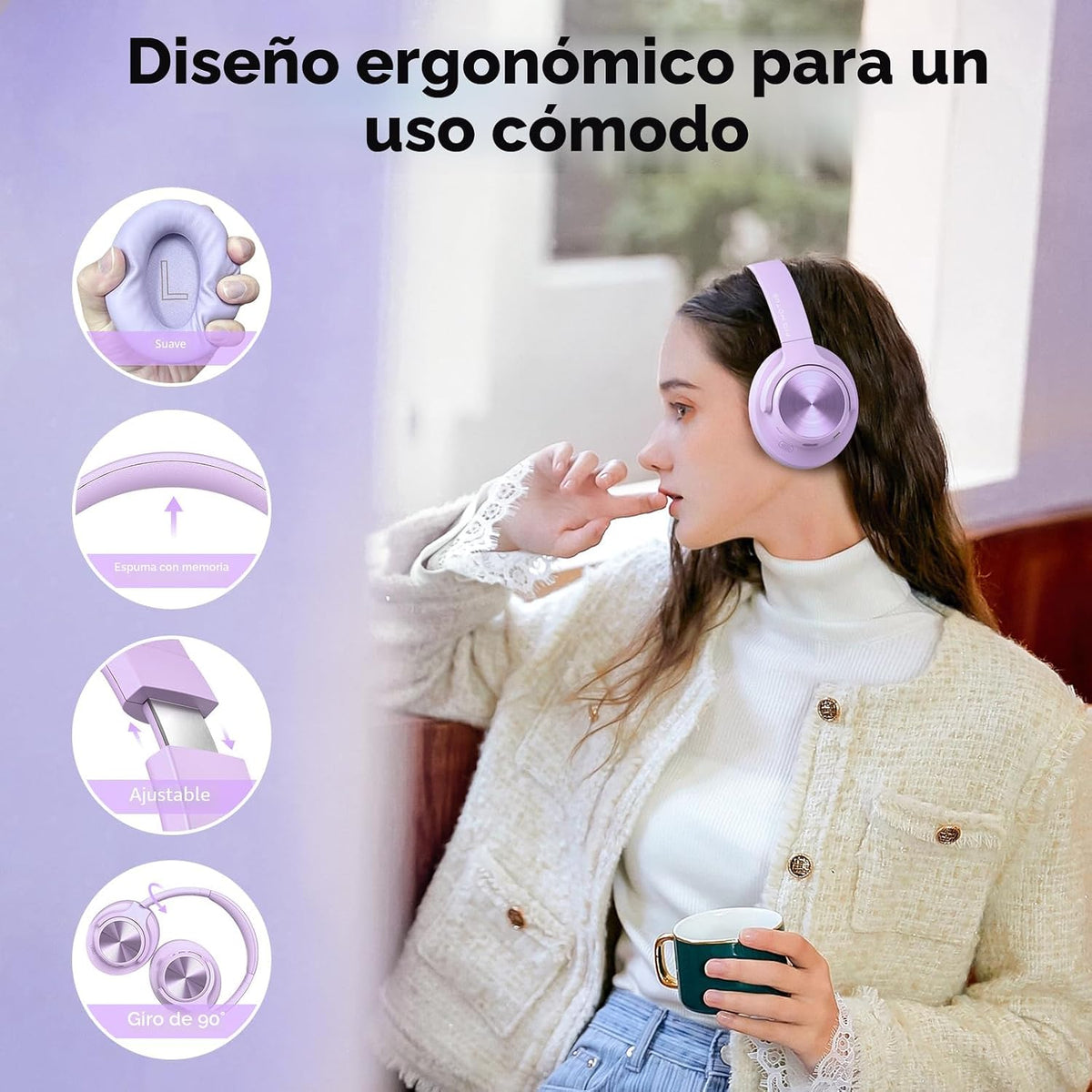 FIO MOTUS - Auriculares con cancelación de ruido: auriculares Bluet...