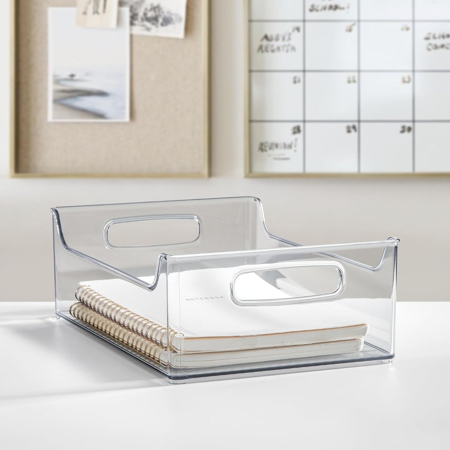 iDesign - Contenedor apilable de plástico para despensa, con asas,...