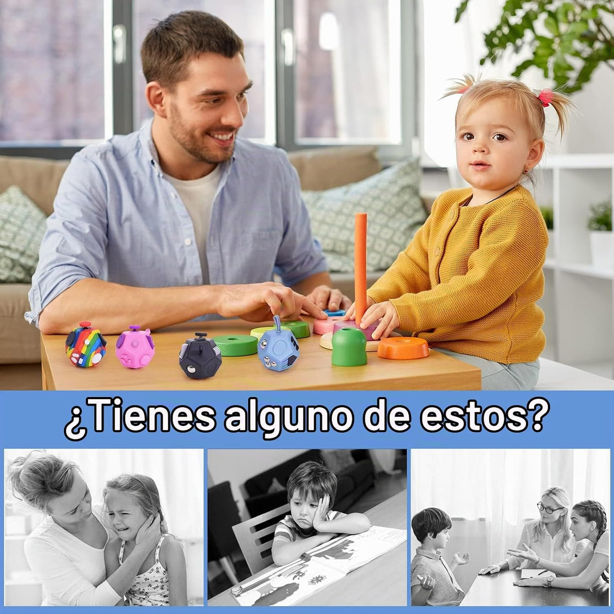 UOOEFUN Pequeños juguetes fidget, juguetes fidget de 12 lados, mini...