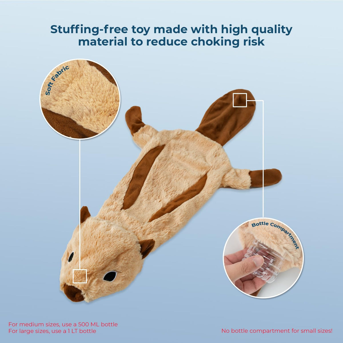 Best Pet Supplies Juguetes chirriantes para perros con tela suave y...
