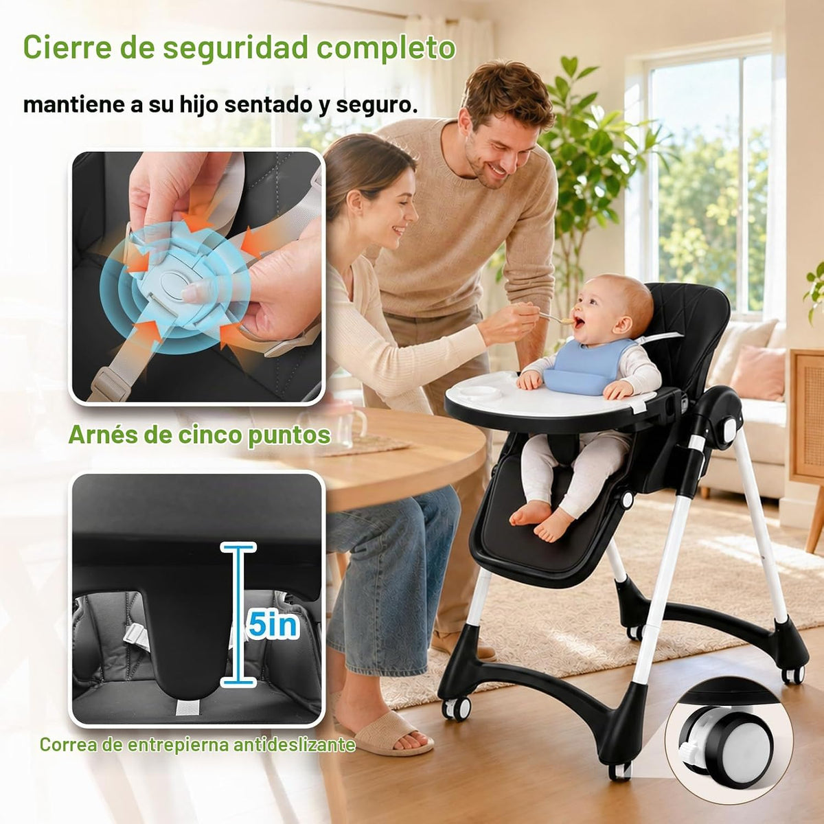 Sillas altas para bebés y niños pequeños, silla alta para bebé con...