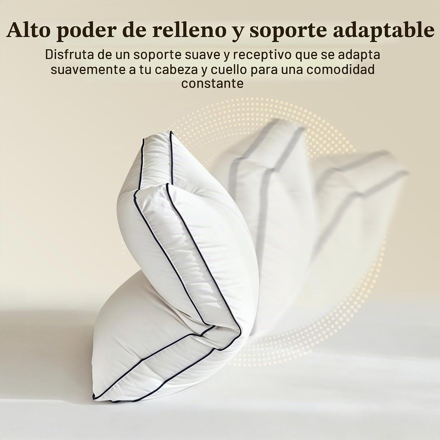Cosybay Almohada de plumas y plumón de ganso tamaño estándar, almoh...
