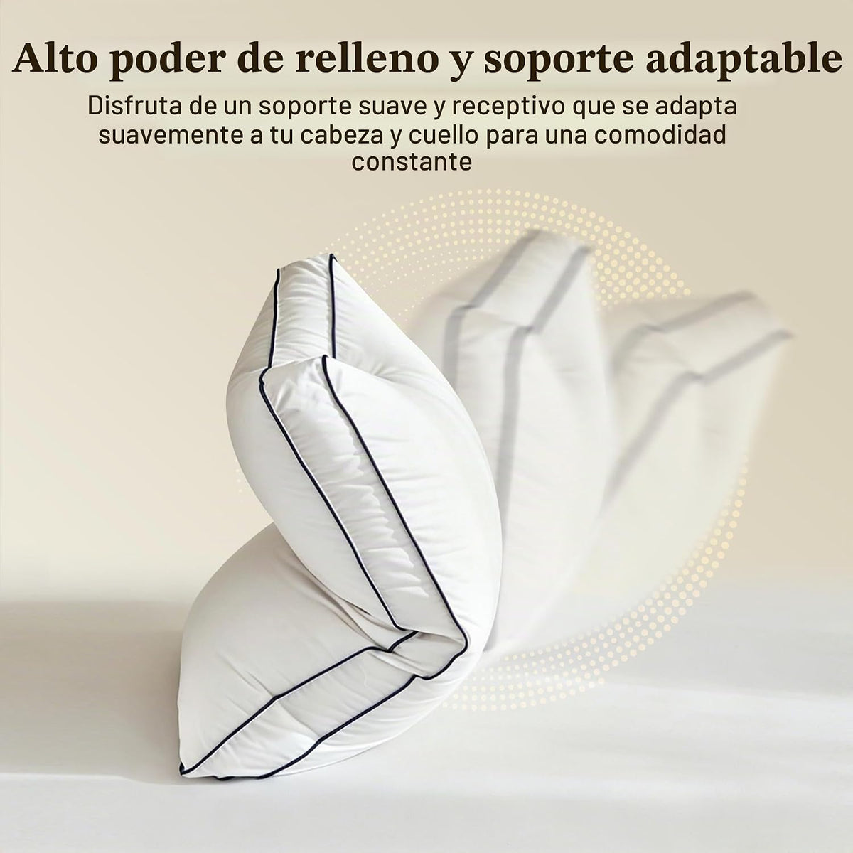 Cosybay Almohada de plumas de ganso y plumón tamaño Queen, almohada...