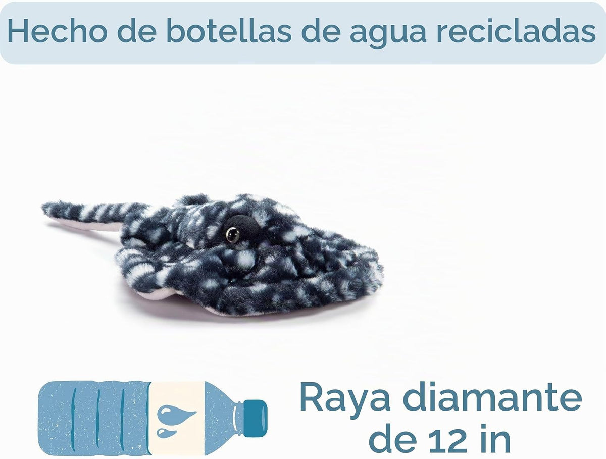 The Petting Zoo Animal de peluche de rayas de diamante, Scoopz, reg...