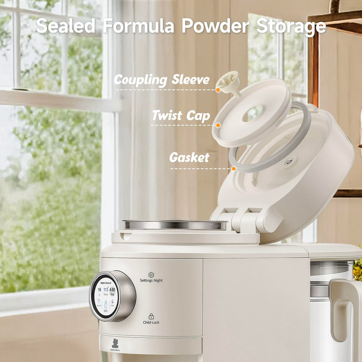 Snow Bear Fabricante de fórmula para bebés: dispensador de fórmula...
