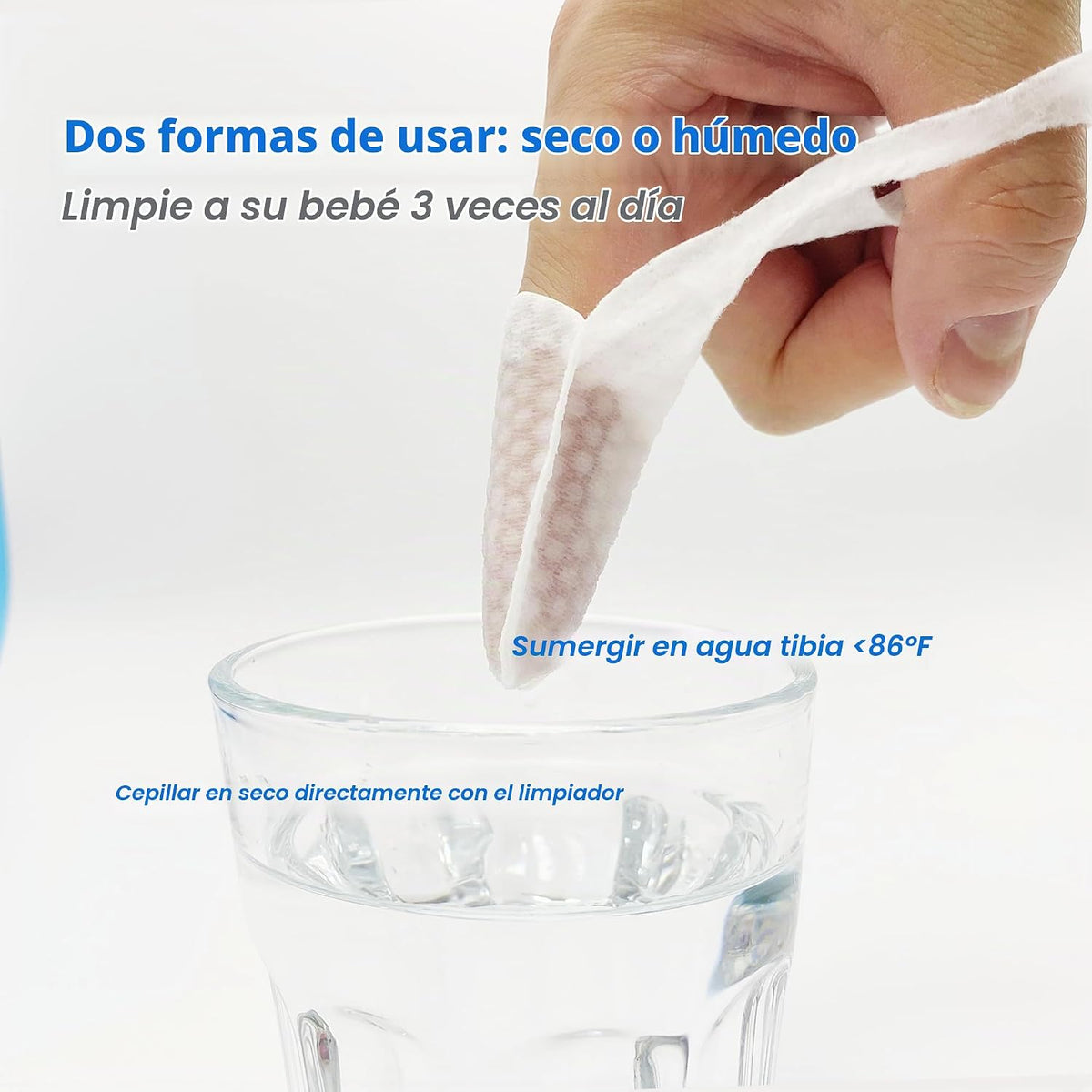 BabyPearl Limpiador de Lengua para Bebé Cepillo de Dientes de Dedo...