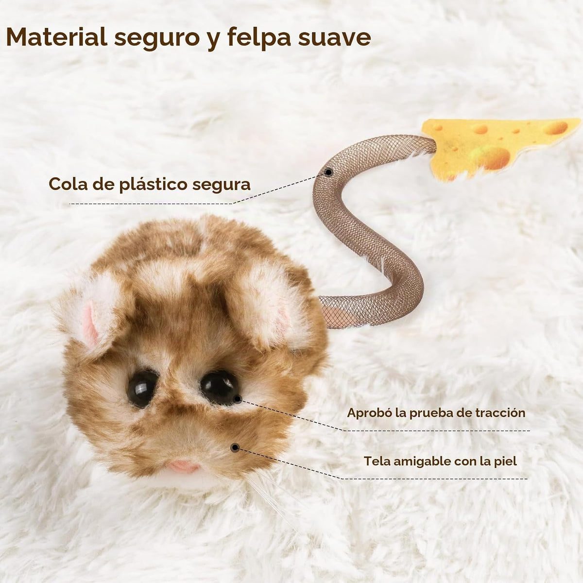 Migipaws MigiMouse - Juguete interactivo para gatos de 360° con col...