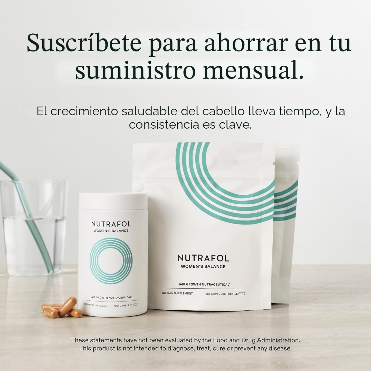 Nutrafol Suplementos Women's Balance para el Crecimiento del Cabell...