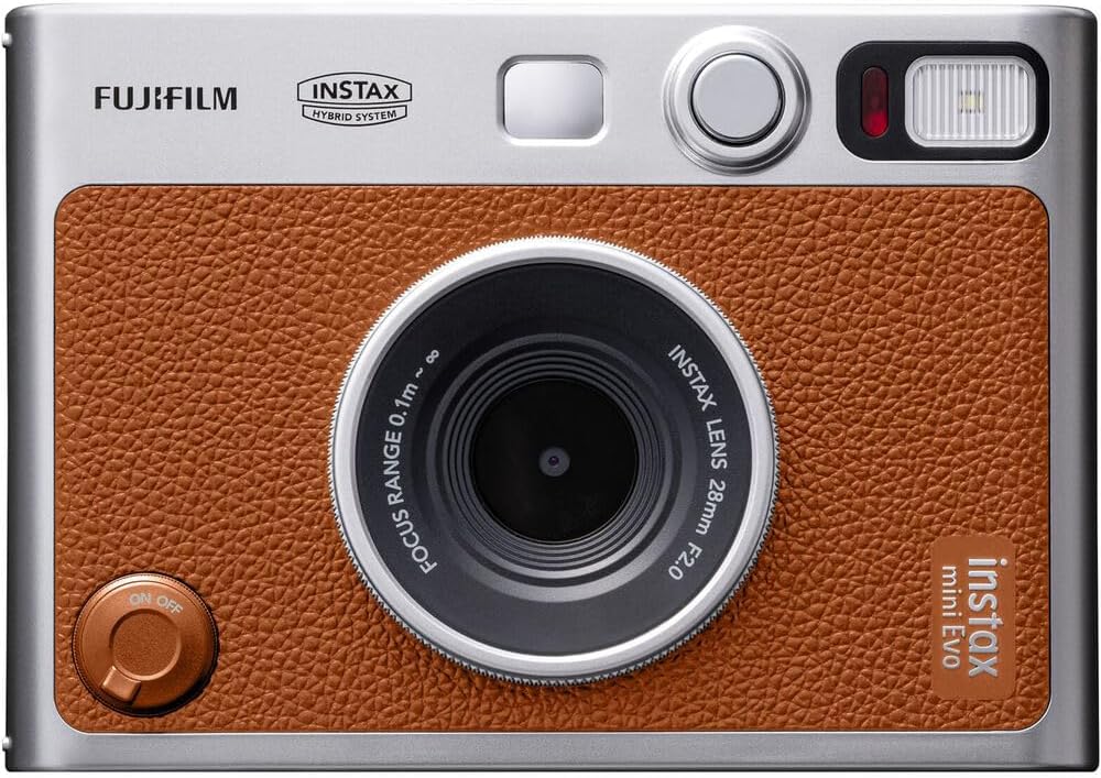 Paquete de cámara instantánea FUJIFILM INSTAX MINI EVO híbrida (mar...
